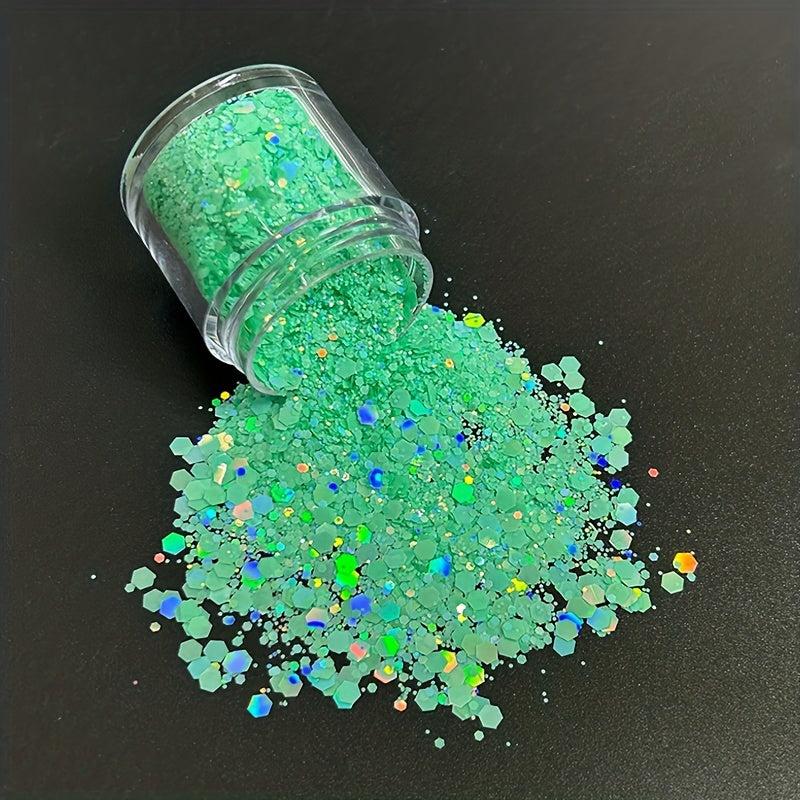 Mixed Holographic Chunky & Fine Glitter Sequins Powder