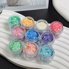 Mixed Holographic Chunky & Fine Glitter Sequins Powder