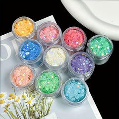 Mixed Holographic Chunky & Fine Glitter Sequins Powder