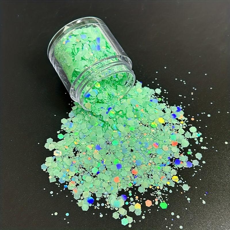 Mixed Holographic Chunky & Fine Glitter Sequins Powder