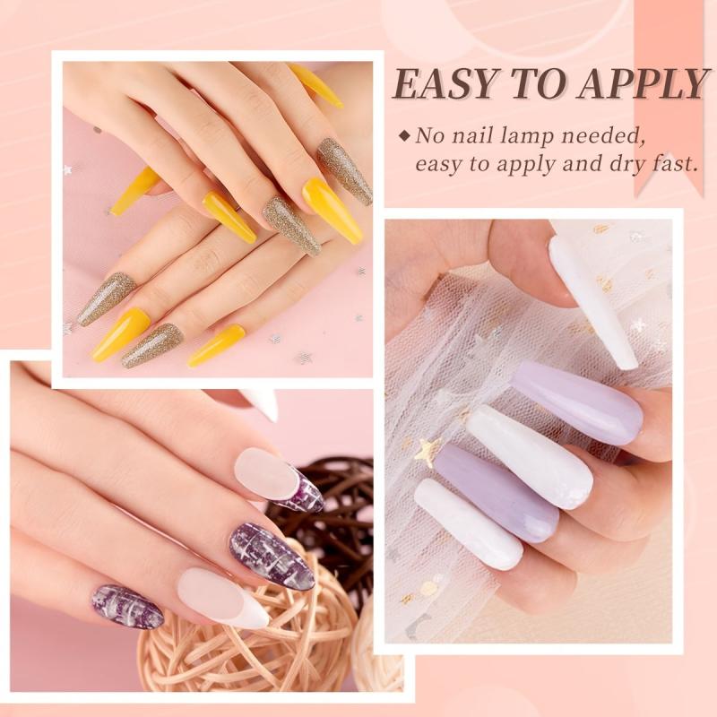 Dip Powder Gel Liquid Set with Activator Base Top Gel and Brush Saver