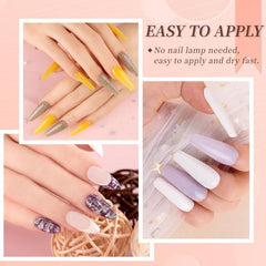 Dip Powder Gel Liquid Set with Activator Base Top Gel and Brush Saver