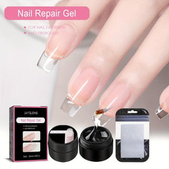Clear Fiber Nail Extension Gel Strengthen Hard Gel Anti-crack Manicure