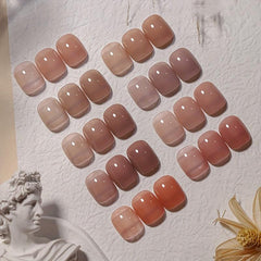 9pcs Ice Transparent Nude Gel Polish Set for Nail Art DIY