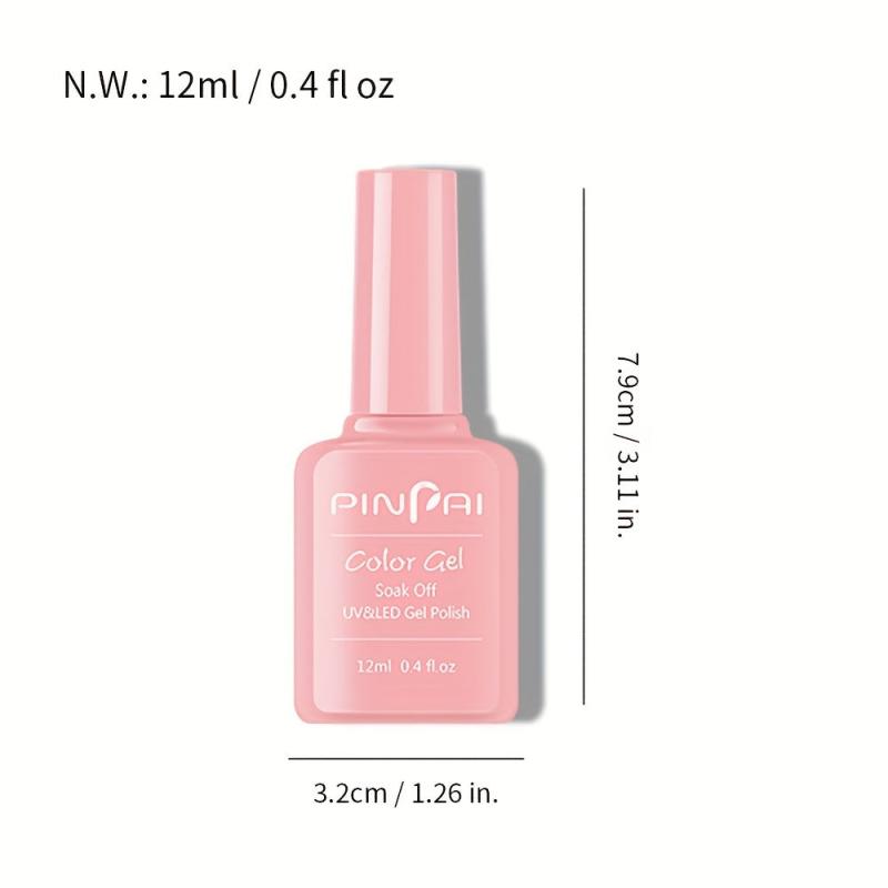 Rainbow Neon Gel Nail Polish 12ML Soak Off Bright Glitter Gel Polish