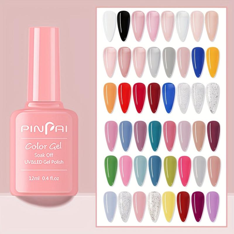 Rainbow Neon Gel Nail Polish 12ML Soak Off Bright Glitter Gel Polish