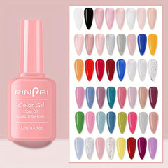 Rainbow Neon Gel Nail Polish 12ML Soak Off Bright Glitter Gel Polish