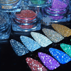 Reflective Nail Glitter Dust for Nail Art 2g Bottle
