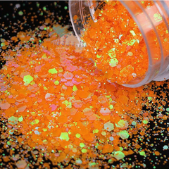 10g1 Iridescent Laser Glitter Sequins Mixed Irregular Shapes for Nail Art