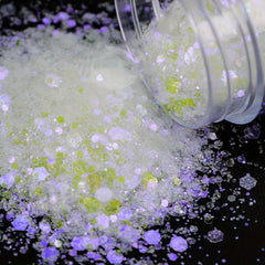 10g1 Iridescent Laser Glitter Sequins Mixed Irregular Shapes for Nail Art