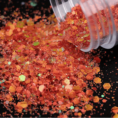 10g1 Iridescent Laser Glitter Sequins Mixed Irregular Shapes for Nail Art