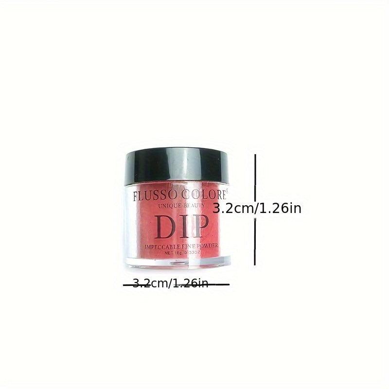 Dip Powder Nail Kit Red Orange Green Designs Dipping System Liquid Set