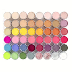 10 Color DIY Nail Art Dip Powder in Pink - Long Lasting and Durable