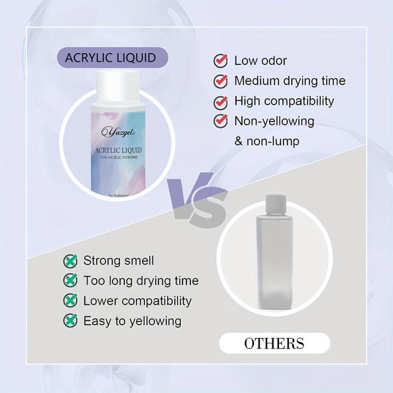 4 Oz Acrylic Liquid For Nails Extension Non yellowing MMA Formula