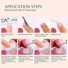 8 Colors Dip Powder Nail Starter Kit French Nail Art Salon Essential Kit