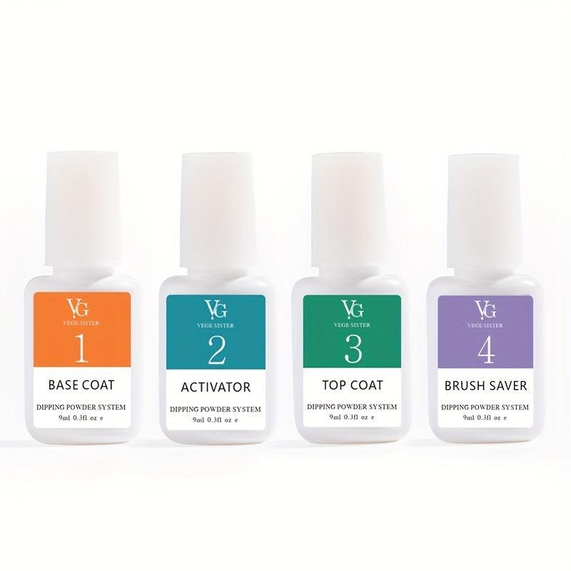 Dip Powder Nail Art Kit with Activator for Home & Salon Use