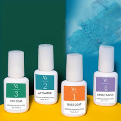 Dip Powder Nail Art Kit with Activator for Home & Salon Use