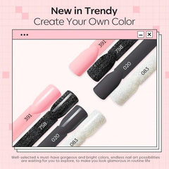 Dip Powder Nail Kit 4 Colors Gentle Gray Pink Glitter