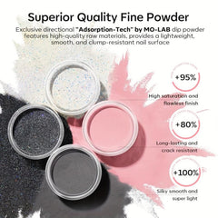 Dip Powder Nail Kit 4 Colors Gentle Gray Pink Glitter