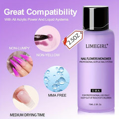 Professional Acrylic Liquid Monomer for Nail Extensions