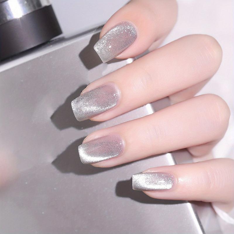 Reflective Glitter Cat Eye Gel Nail Polish
