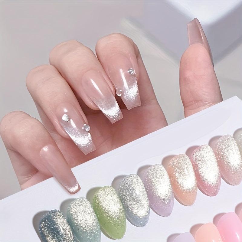 Reflective Glitter Cat Eye Gel Nail Polish