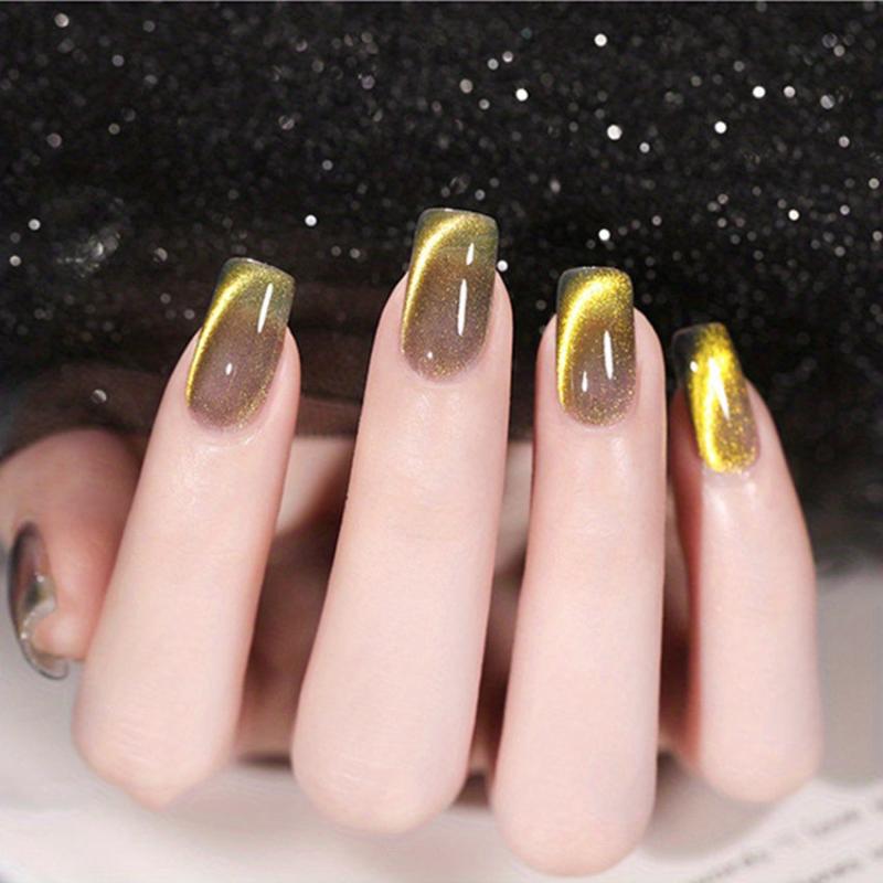 Reflective Glitter Cat Eye Gel Nail Polish