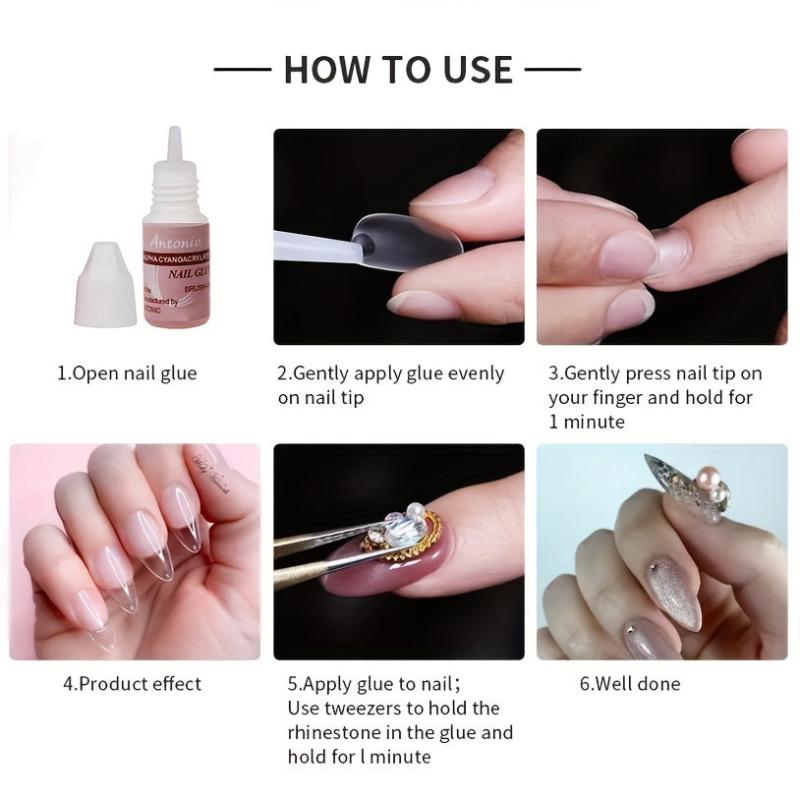 Mini Nail Glue Professional Nail Art Acrylic False Nail Glue Long Lasting