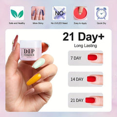 12 Colors Dip Powder Nail Starter Kit with Base Top Coat and Activator