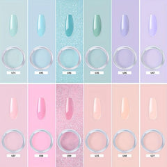12 Colors Dip Powder Nail Starter Kit with Base Top Coat and Activator