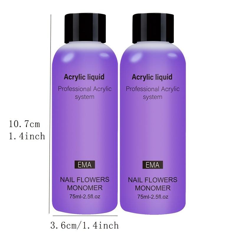2pcs 150ml Acrylic Liquid Nail Flowers Monomer Professional Flexibility