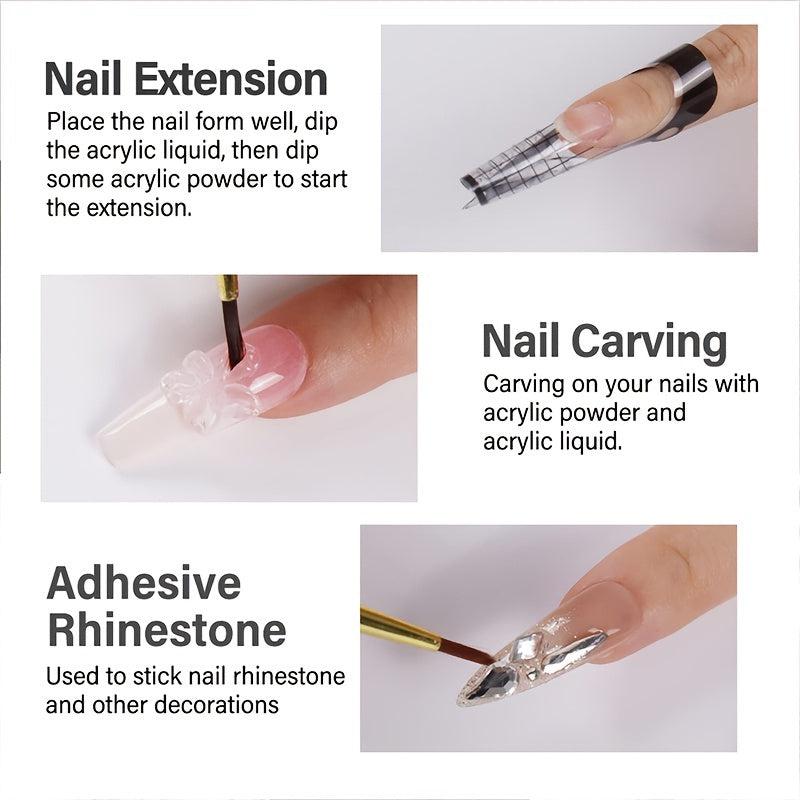 2pcs 150ml Acrylic Liquid Nail Flowers Monomer Professional Flexibility