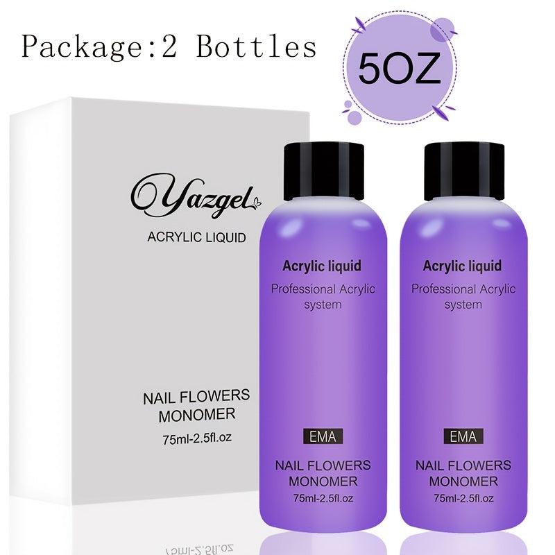 2pcs 150ml Acrylic Liquid Nail Flowers Monomer Professional Flexibility