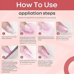 36Pcs Dip Powder Nail Kit Starter All Seasons Pink Nude Neutral Dipping Nails