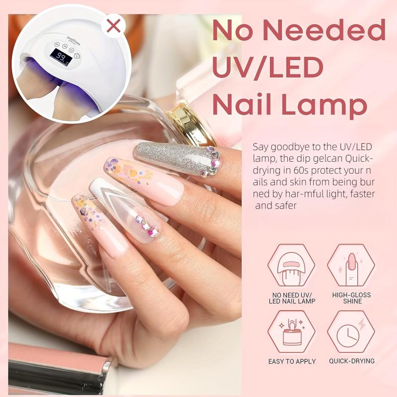36Pcs Dip Powder Nail Kit Starter All Seasons Pink Nude Neutral Dipping Nails