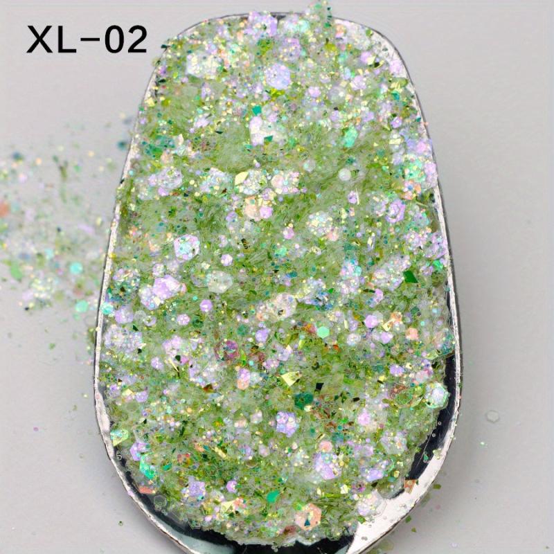 Hexagonal Glitter Nail Art Sequins Set DIY Nail Art Decorative Sequins