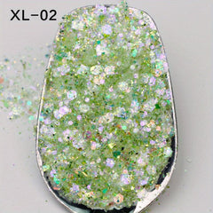 Hexagonal Glitter Nail Art Sequins Set DIY Nail Art Decorative Sequins
