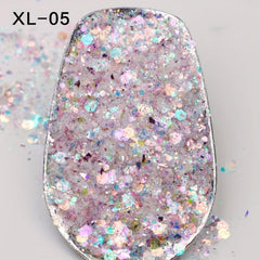 Hexagonal Glitter Nail Art Sequins Set DIY Nail Art Decorative Sequins