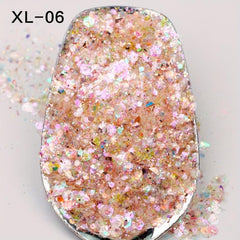 Hexagonal Glitter Nail Art Sequins Set DIY Nail Art Decorative Sequins