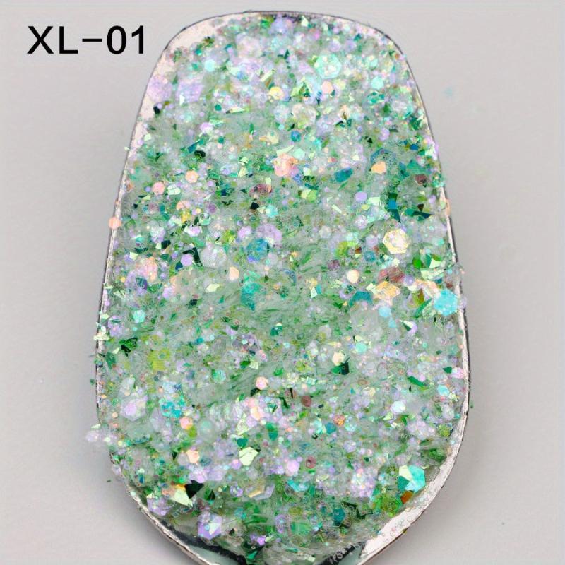 Hexagonal Glitter Nail Art Sequins Set DIY Nail Art Decorative Sequins