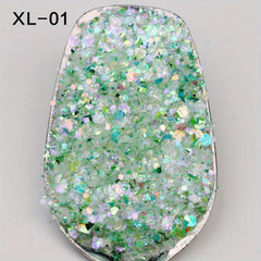 Hexagonal Glitter Nail Art Sequins Set DIY Nail Art Decorative Sequins