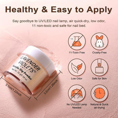 20 Pcs Dip Powder Nail Kit Starter Set Red Yellow Brown Glitter
