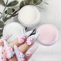 Fine Dip Dust Acrylic Powder for Nail Extensions Clear Pink