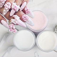 Fine Dip Dust Acrylic Powder for Nail Extensions Clear Pink