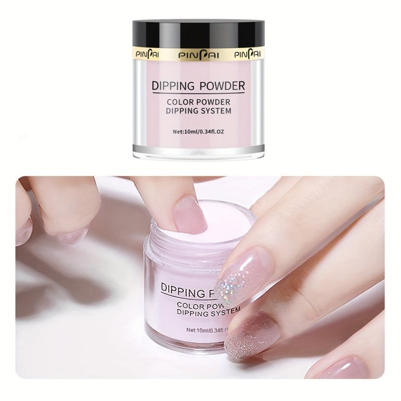 Dip Powder Nail Kit 6 Colors Haze Pink Acrylic Dipping Powder Base & Top Coat