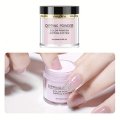 Dip Powder Nail Kit 6 Colors Haze Pink Acrylic Dipping Powder Base & Top Coat
