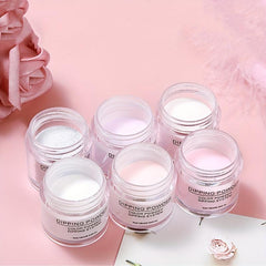 Dip Powder Nail Kit 6 Colors Haze Pink Acrylic Dipping Powder Base & Top Coat