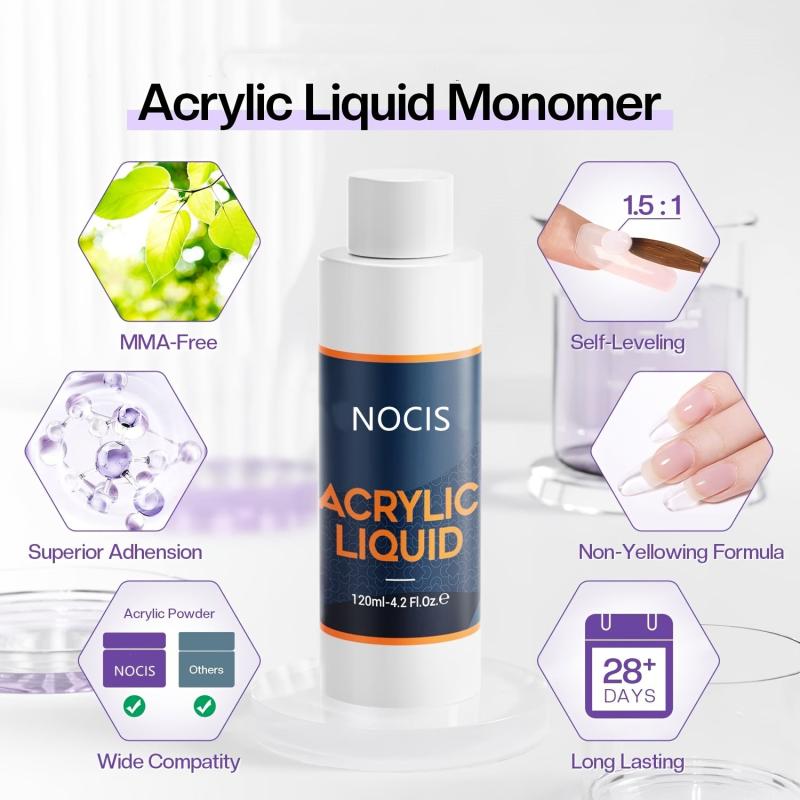 4 Oz Monomer Acrylic Nail Liquid Professional Monomer 120ml