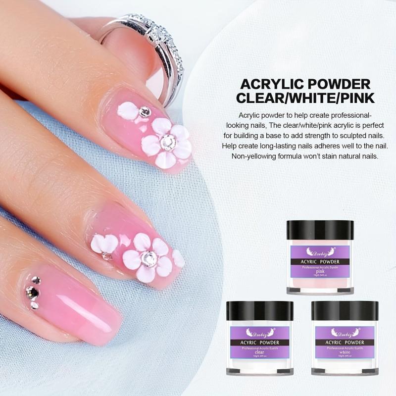 Clear Pink Acrylic Nail Kit System for Salon