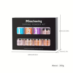 Dip Powder Nail Kit Starter Set for French Nail Art Manicure DIY Salon